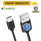 Cabo USB C Flexível 1m - Moto G6 a G10, Z3 a Z5 - Hrebos