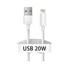 Cabo USB-C para Lightning Apple com PD - Carga Rápida para iPhone 11/12/13/14/Pro Max