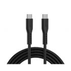 Cabo usb-c para usb-c 2.0 flexivel em silicone, 1,5m preto - Geonav