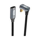Cabo USB-C para USB-C Thunderbolt 3 (10Gbps, PD 100W, 5A) - Formato U para iPhone e MacBook