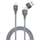 Cabo USB-C + USB-C Com Adaptador USB-A I2GO 2 Metros Nylon