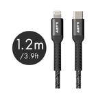 Cabo USB-Com Lightning de Nylon Balístico super resistente trançado 1,2 metros Laut - Preto - Laut