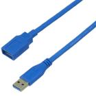 Cabo USB Extensor 5M 3.0 Azul - Mega