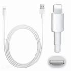 Cabo Usb Ipho 1 Metro Branco Original Turbo branco Garantia - King