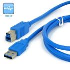 Cabo USB p/ Impresora 1.8M 3.0 Azul - Mega