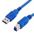 Cabo USB para Impressora Bright A macho x B macho 3.0 - Azul