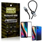 Cabo Usb Tipo C Hs-302 Moto G 5G Plus+Capinha+Película 3D