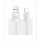 Cabo USB Type C emborrachado Flat 1m 2.4A Sumexr SS-B13C