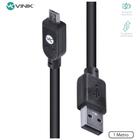 Cabo usb x micro usb b 2.0 5 pinos 1 metro preto - musb-1 - VINIK