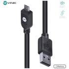 Cabo usb x micro usb b 2.0 5 pinos 2 metros preto - musb-2 - Vinik