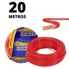 Cabo Vermelho De 1,5mm De Cobre Fio Flexível Com 20 Metros