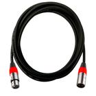 Cabo XLR Profissional Balanceado Macho / Femea Para Microfone 3 Metros