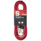 Cabo XLR/XLR Microfone Mesa De Som Stagg 6 Metros SMC6 Vermelho