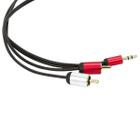 Cabos P2 Estereo Para Rca Profissional - 1 Metro - Kit 10