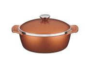 Cacarola 24cm 3,9l lyon dourado aluminio com revestimento antiaderente tramontina