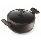 Caçarola com Fundo de Indução Hércules 3 litros em Alumínio 22 cm Marrom