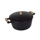Caçarola de Ferro 2 Alças Com Tampa de Ferro - 7 Lt