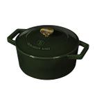 Caçarola de Ferro Fundido 20cm 2,7L Emerald Berlinger Haus Panela Esmalte Turco Antiaderente Fogão Pode ir ao Forno