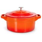 Caçarola LE Cook 24CM Laranja com Revestimento Ceramico LC1803