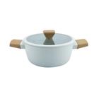 Caçarola Norma em Alumínio com Revestimento Antiaderente Cerâmico Cinza e Fundo de Indução 22cm 3L - Fracalanza
