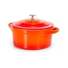 CACAROLA panela LE COOK ORANGE 20CM 2,6L PEGADORES SILICONE