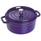 Caçarola redonda de ferro fundido staub 24cm azul marinho