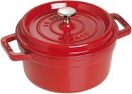 Caçarola Staub Redonda Ferro Fundido 22Cm Vermelho Cereja