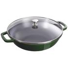 Caçarola staub wok tampa vidro ferro fundido 30 cm 405114650