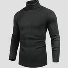 Cacharrel Masculina Blusa Canelada Manga Longa Gola Alta