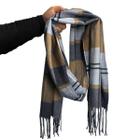 Cachecol Lenço Feminino Para Inverno Redstar Winter Em Xadrez Poliéster