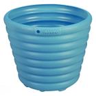 Cachepo/vaso mimmo para jardim em plastico 1,7 litros azul - TRAMONTINA