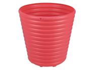 Cachepo vaso mimmo para jardim em plastico 5.5 litros rosa tramontina