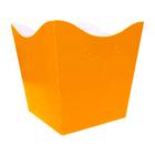 Cachepot de Papel Liso Laranja Neon Pequeno - 10 Unidades - NC Toys