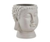 Cachepot Decorativo Buda em Cerâmica Cinza - Mart