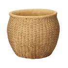 Cachepot decorativo estilo fibra natural em cimento - Mart