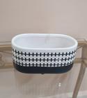 Cachepot Decorativo Preto e Branco