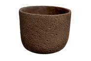 Cachepot em cimento terracota rustico poroso m - Mart