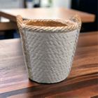 Cachepot Vaso de Planta de Cimento Cestinha Pequena 9x9x10