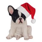 Cachorro Bulldog - Decoração de Natal - sem Movimento - Branco/Preto - 1 unidade - Cromus - Rizzo