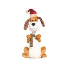 Cachorro com Cachecol com Movimento Bege 3 AA