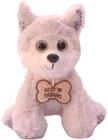 Cachorro De Pelúcia Sentado Com Lacinho Best Friends 20Cms - Fizzy