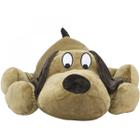 Cachorro Marrom Deitado 50Cm - Pelúcia - Fofy Toys