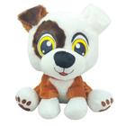 Cachorro Pelúcia Bicolor 25 Cm Altura Sentado Fofinho - Fizzy Toys