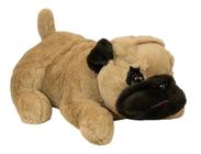 Cachorro Pug Deitado 43cm - Pelúcia Fofy Toys
