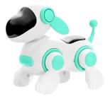 Cachorro Robô Com Face Digital Ensina Brinquedo Luz E Som
