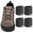 Cadarços Endoto para botas de caminhada Merrell Moab em preto e branco