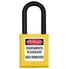 Cadeado de Bloqueio Amarelo Com Haste Plástica 38mm x 6,3mm Tagout