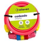 Cadeado Elleven Infantil 120CM X 8MM Rosa