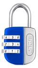 Cadeado Stam Life Colors Malas Mochila Armário Porta Viagem 25mm Segredo Stam Cor Azul