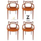 Cadeira Allegra Terracota Top Chairs - kit com 4